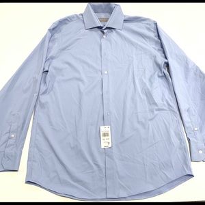 Perry Ellis Portfolio Mens Blue Dress Shirt